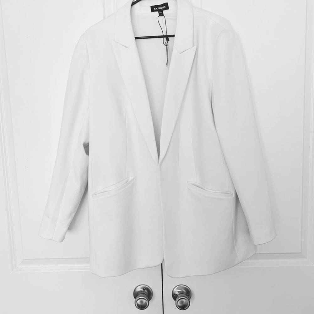 Pure White Boyfriend Blazer